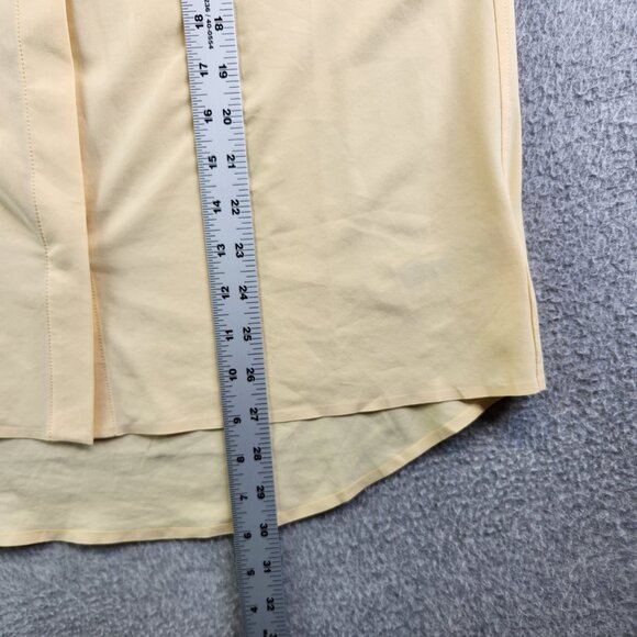 Athleta Top Womens SP Yellow Urbanite II Tank Silky Sleek Work Travel Commute - Picture 11 of 13